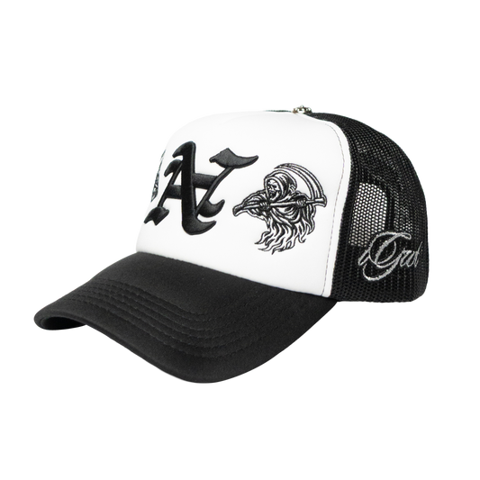 BLACK CHROME FOAM TRUCKER