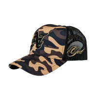 TAN WOODLAND CAMO TRUCKER