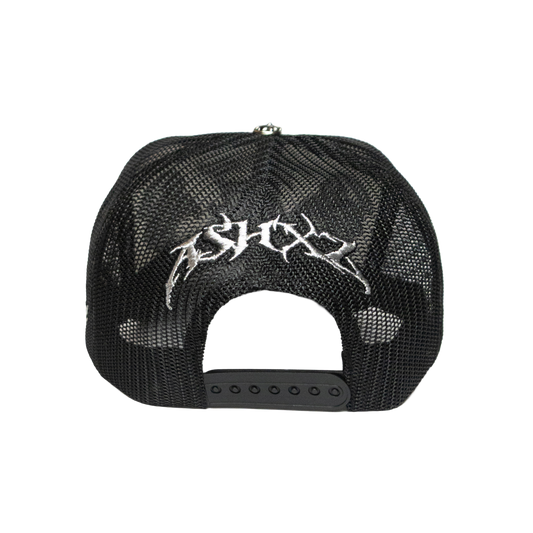 BLACK CHROME FOAM TRUCKER